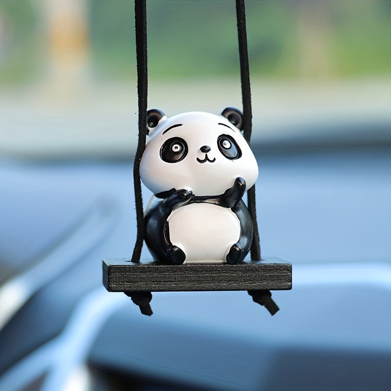 Auto Innendekoration Anhänger, Auto Rückspiegel Anhänger, Süßer Panda Ti