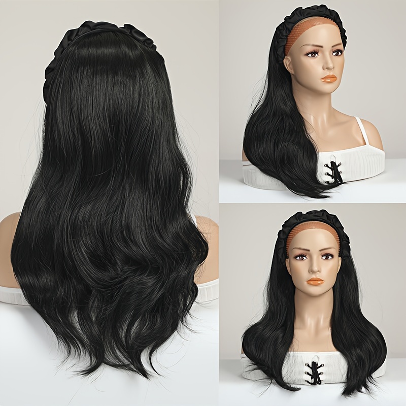Black Wig for Women Glueless No Lace Front Wig Premium Synthetic