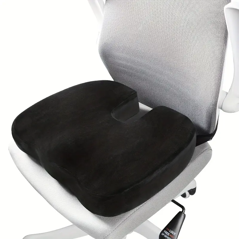 Seat Cushion, Office Chair Cushions, Car Seat Cushion, Non-slip Sciatica &  Back Coccyx Tailbone Pain Relief Chair Pad, Memory Foam Butt Pillow For  Computer Desk, Wheelchair, Driving Car - Temu