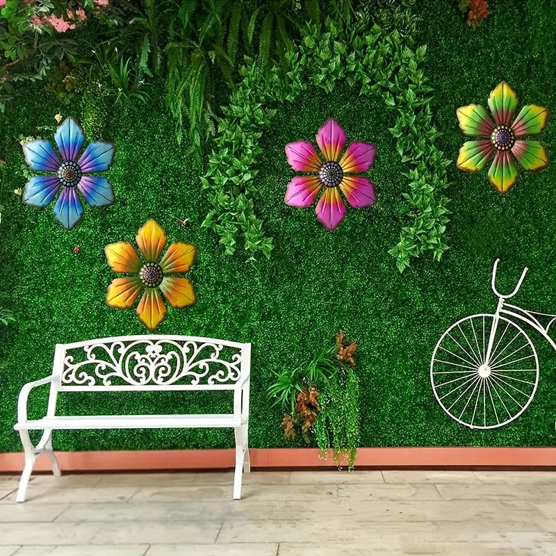 Décoration murale fleurs multicolores POTASSIUM