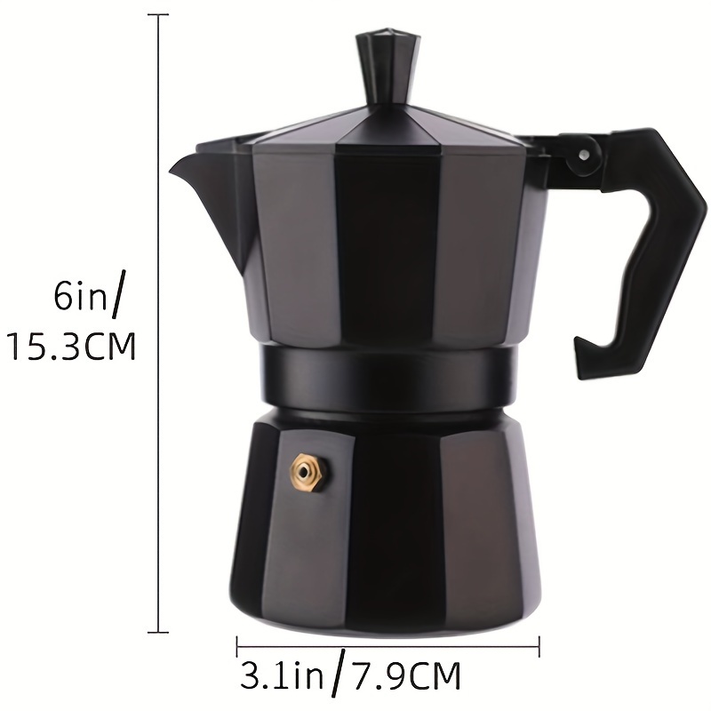 Italian Aluminum Moka Pot Espresso Type Coffee Maker Percolator Pot Stove  Top Coffee Machine Kitchen Coffeeware Tool