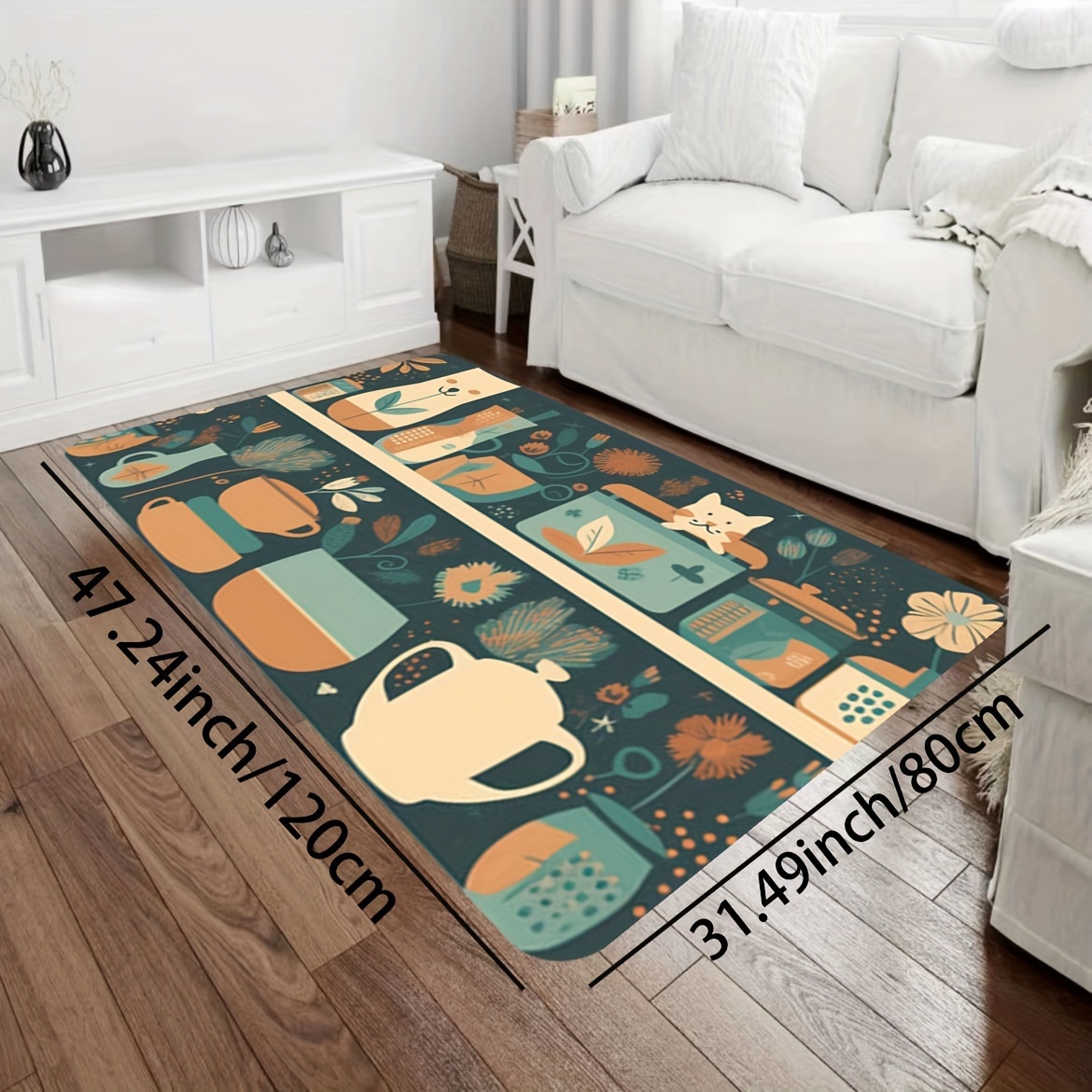 Kitchen Decor Area Rug Kitchen Non slip Carpet Cartoon Chef - Temu