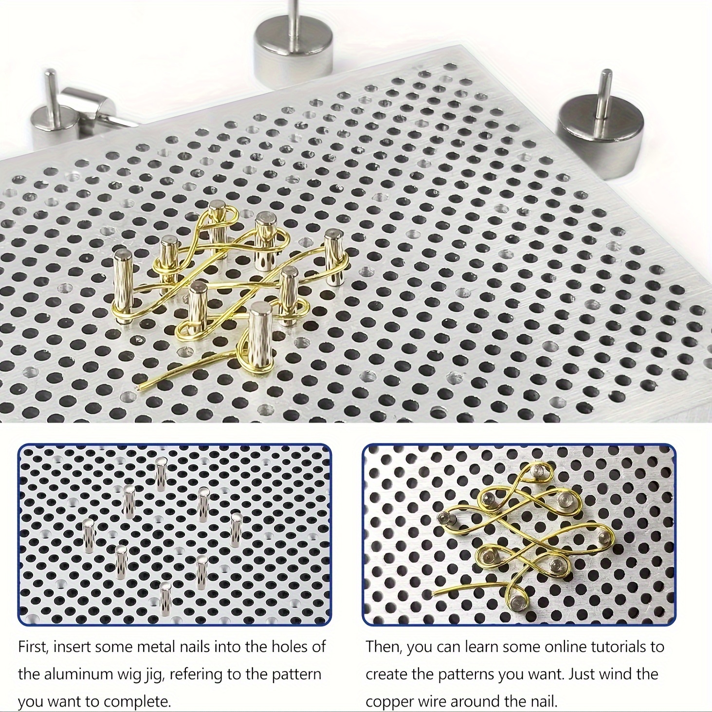 Wire Bending Jig Tool Wire Jig Includes 30 Metal Pegs For - Temu