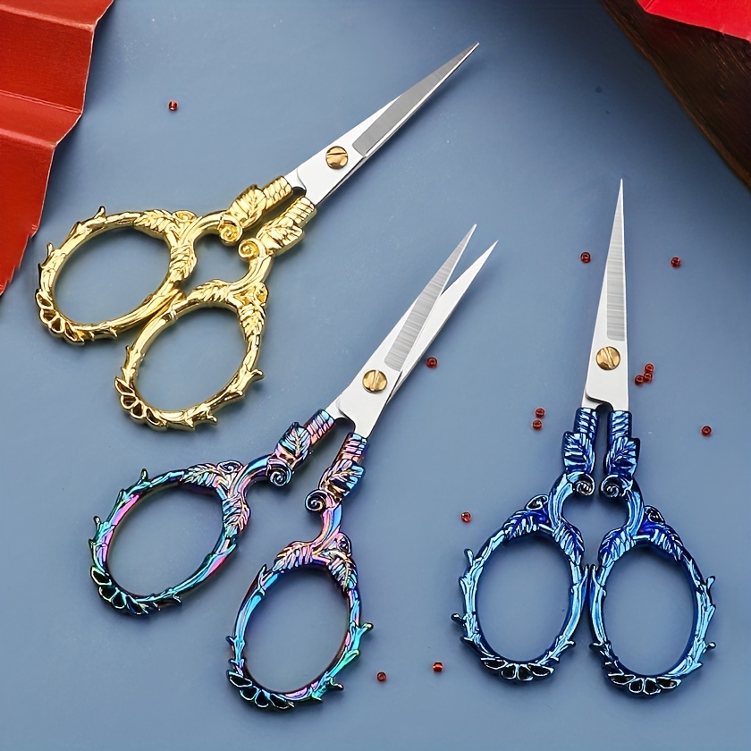 China Factory Peacock scissors crane scissors retro craft scissors