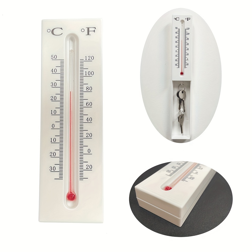 Key Hideaway with Thermometer Secret Compartment Garden Outdoor
