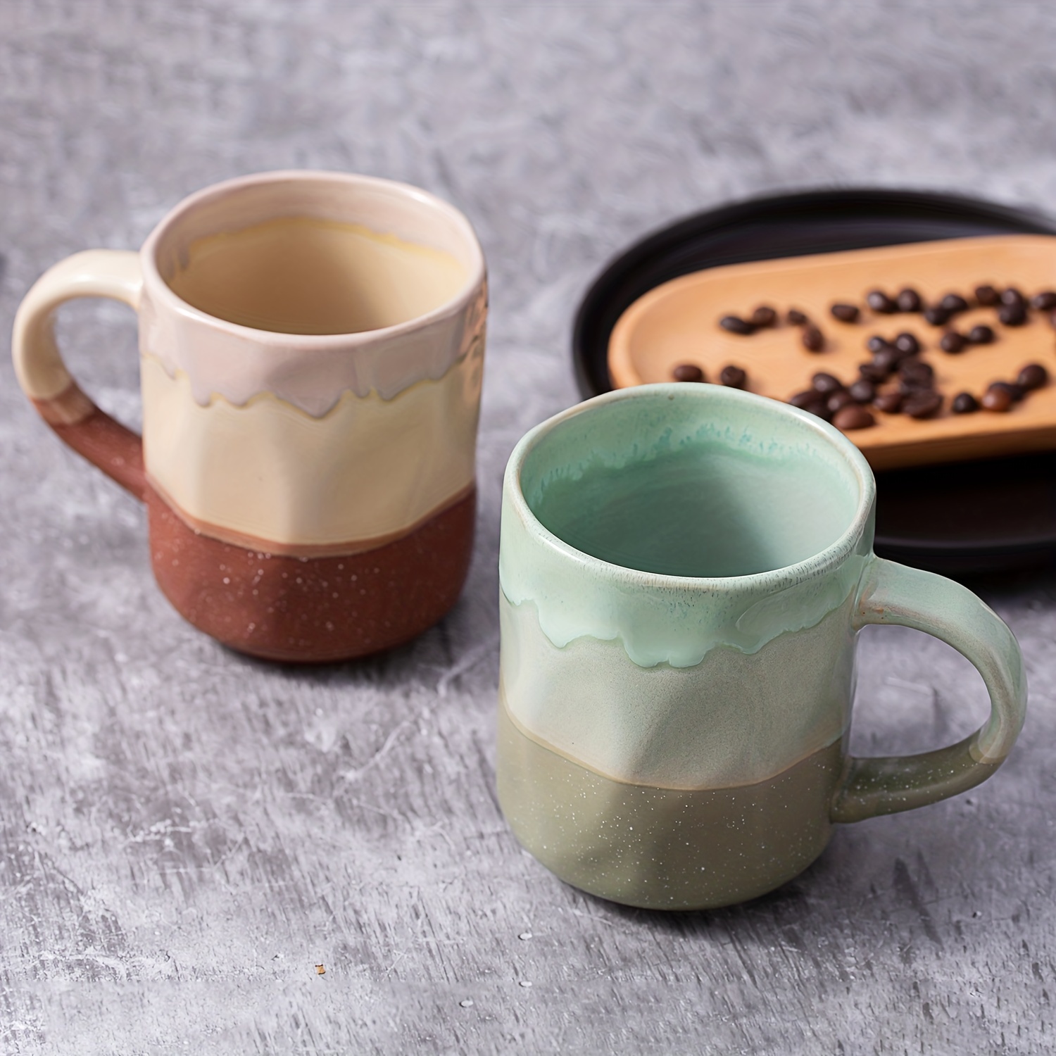 Ceramic Coffee Mug With Fat Handle Dishwasher And Microwave - Temu