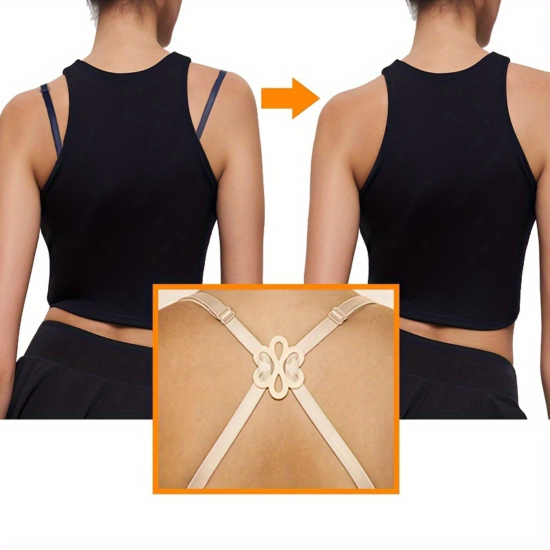 2PCS Snap Buckles To Make The Bra Shoulder Strap Invisible Women Clothing Accessories