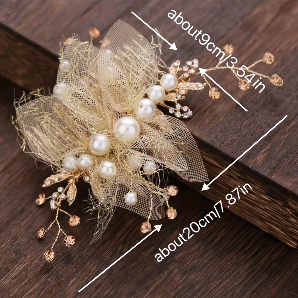 Artificial Flowers Hair Accessories Princess Decorative Head Jewelry