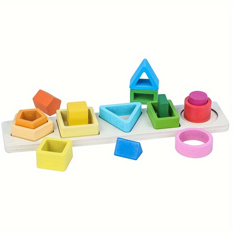 Juguetes Montessori de Uncle Nick para niños pequeños - Juguetes  clasificadores de forma de madera para niños de 2-3 años de edad, regalos  de