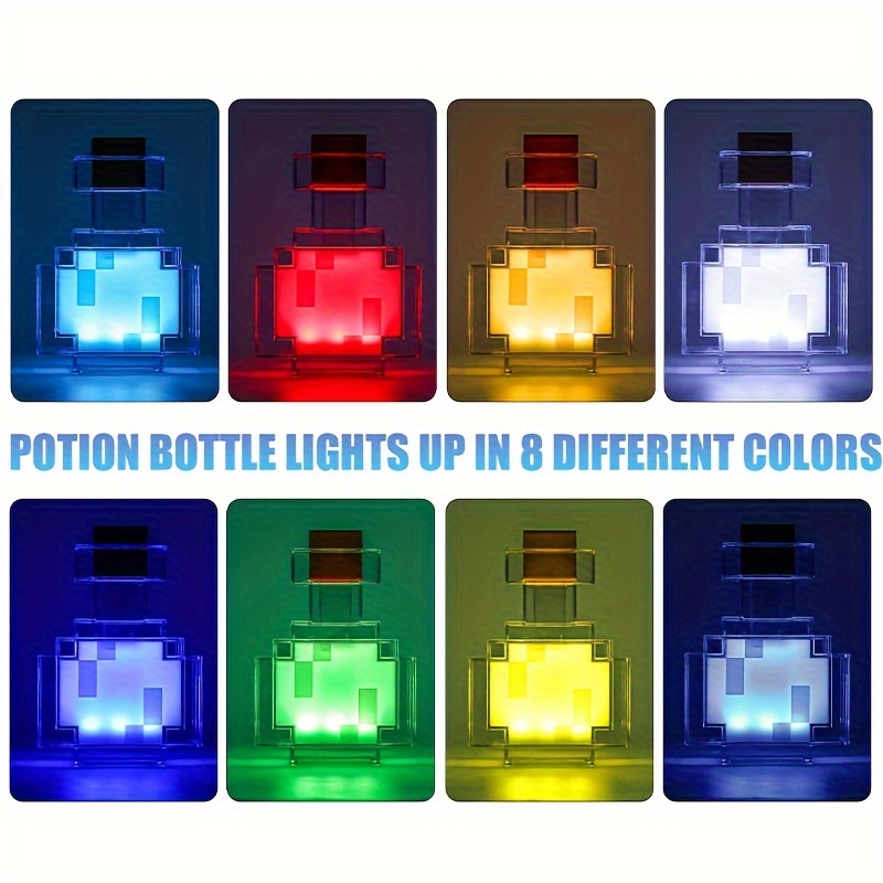 1pc potion bottle light color changing led table lamp mood light for bedroom desk living room playroom home decoration video game gifts details 5