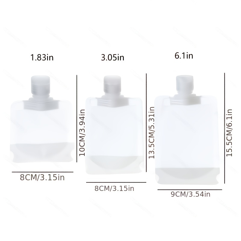 Leakproof Refillable Squeeze Pouch for Toiletries