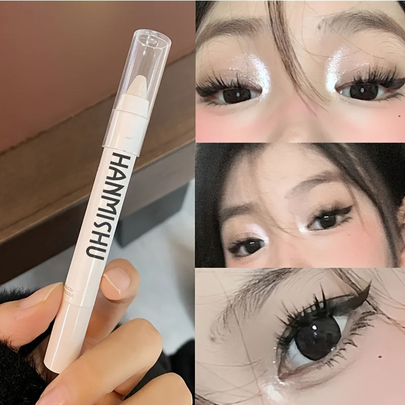 White Eyeliner Makeup Smooth Easy Wearing Eyes Brightener - Temu