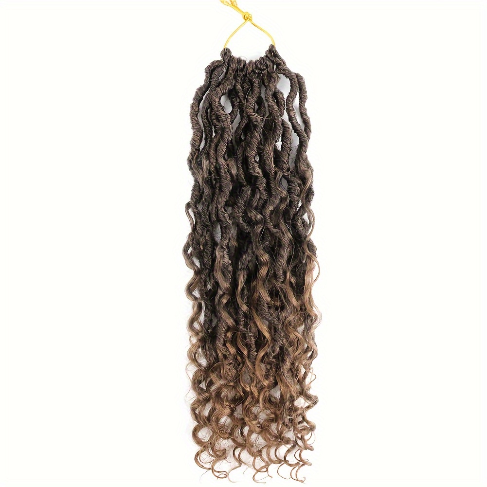 Locs Ombre Crochet Hair, Goddess Faux Locs Crochet hair for Women,Synthetic  Braiding Hair Extensions