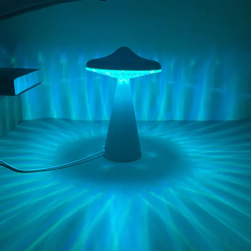 1pc ufo 16 color table lamp led with remote control rgb atmosphere table lamp with usb plug perfect for bedroom living room details 9