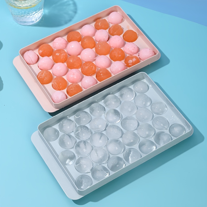 Mini Ice Cube Tray, Silicone Ice Cube Tray with Lid
