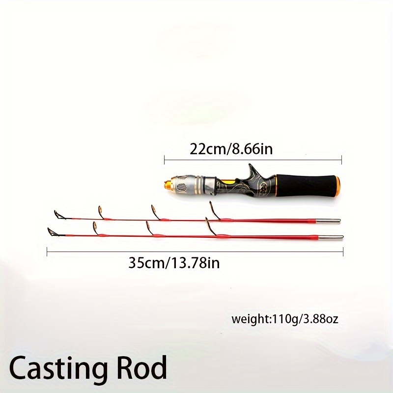 Ice Fishing Rod Spinning Rod Casting Rod Short Portable Plug