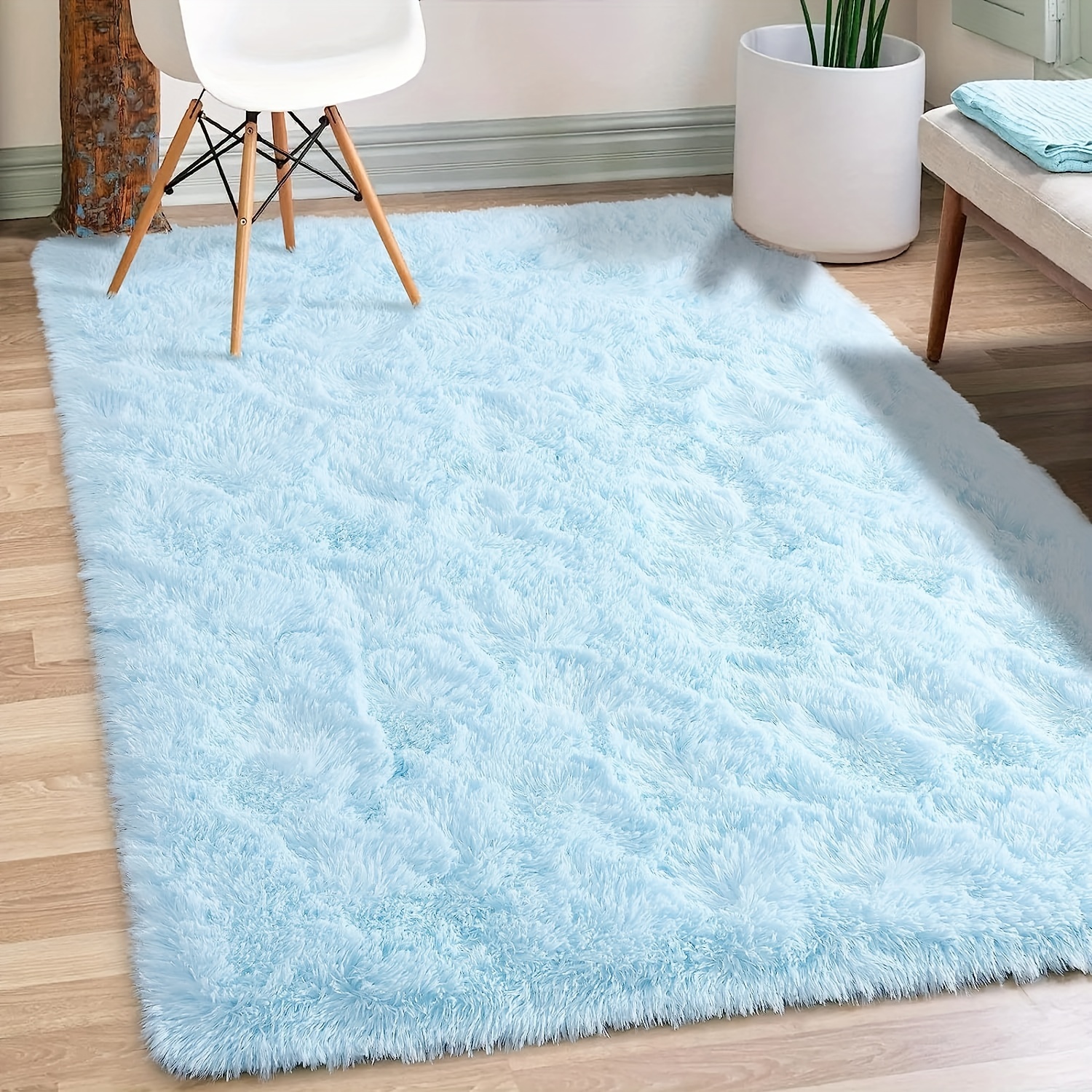 COLORPAPA Alfombra de área de 3 x 5 pies, lavable a máquina