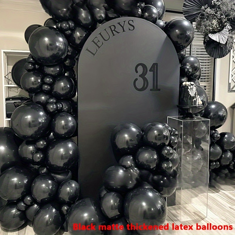 129pcs Ensemble de chaîne de ballons noir doré, décoration de scène  d'anniversaire de guirlande de ballons de fête pour adultes et saison de  remise des diplômes - Temu France