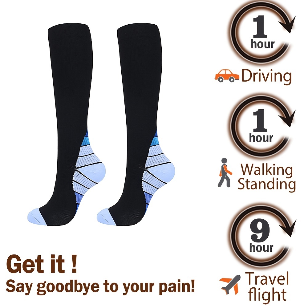 Comfort Calf Elastic Socks Compression Shaping Sports - Temu