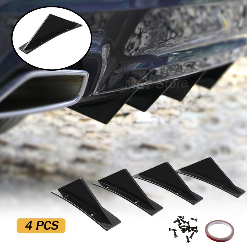 Shop 915 Generation Universal 4Pcs/Set Car Rear Bumper Diffuser Spoiler ABS  Anti-Collision Rear Bumper Lip Diffuser B Online