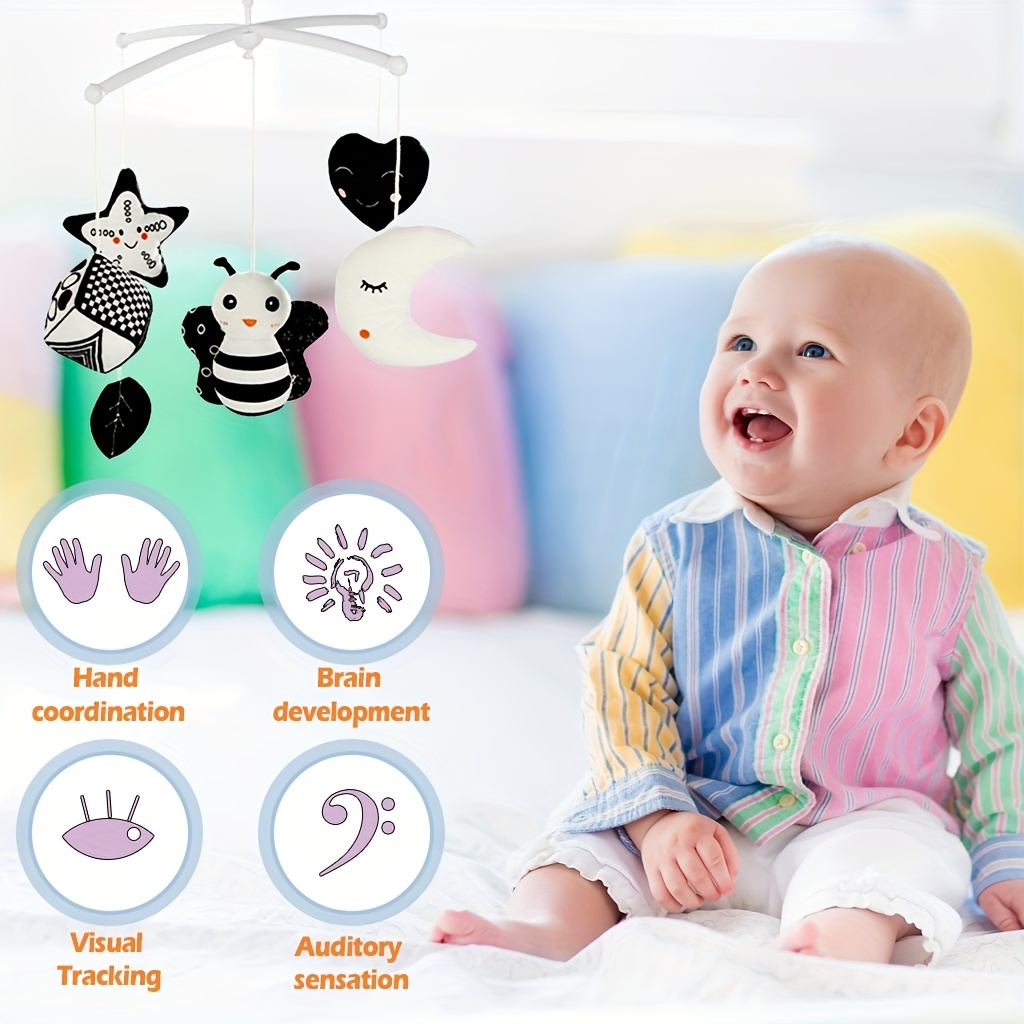 Bed Bell Toy Animal Model Baby Coaxing Sleeping Music Box