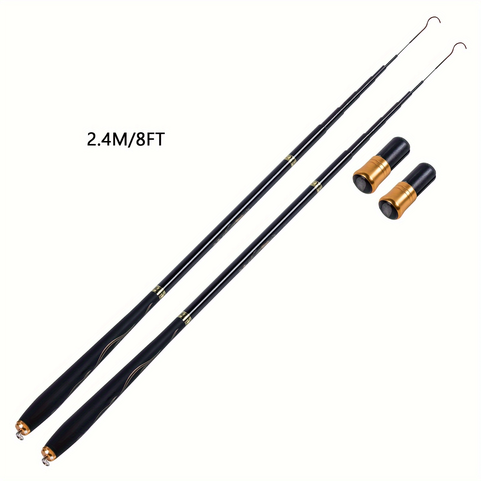 Fishing Rod, Carbon Fiber Lightweight Telescopic Fishing Rod For Trout For  Freshwater 2.4m 