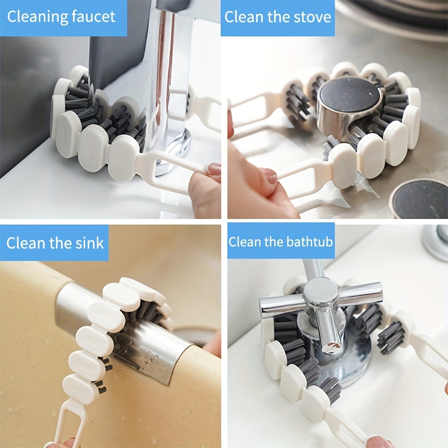 Multifunctional Bendable Cleaning Brush Faucet Stove - Temu