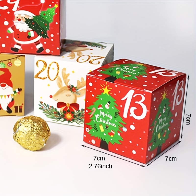 2023 New Christmas Gift Box Christmas Advent Calendar Candy - Temu