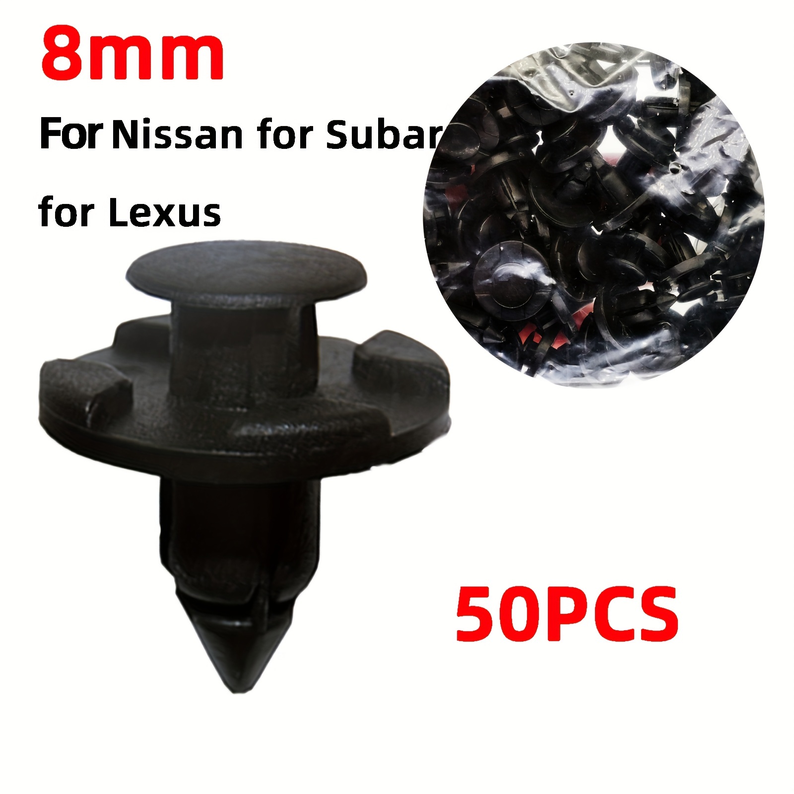 Nissan Push Retainer Clips - Fits 6mm Hole
