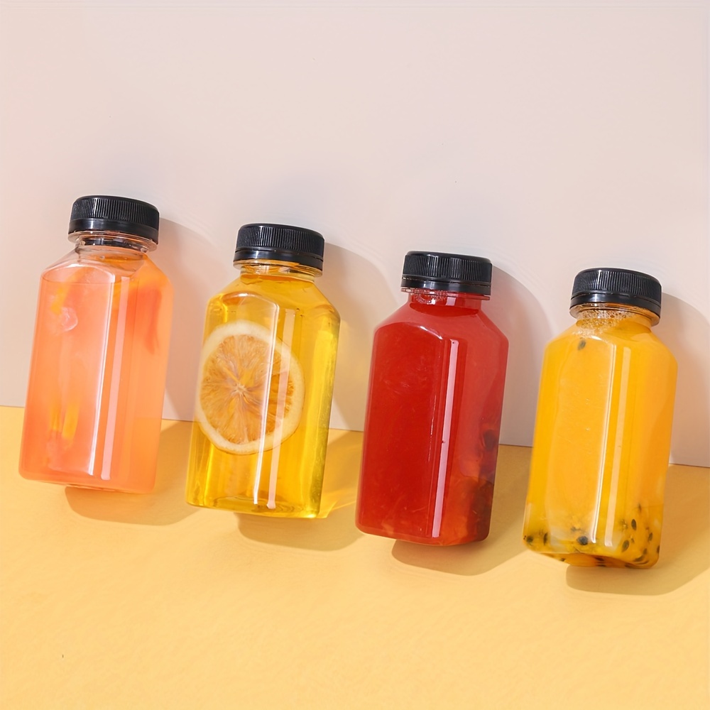  Glass Bottles for Juicing 16oz Reusable Glass Bottles with Lids  for Juice Drinking Jars with Plastic Rubber Airtight Lids Keeps Fresh  Smoothies, Fruit Drinks, Homemade Beverages Bottle - 3 Pack: Home