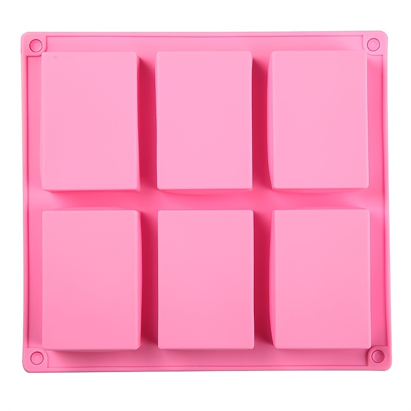Rectangle Silicone Soap Cavities Molds, DIY Handmade Soap Making Molds,  Silicone Soap Bar Mold for Homemade Craft 