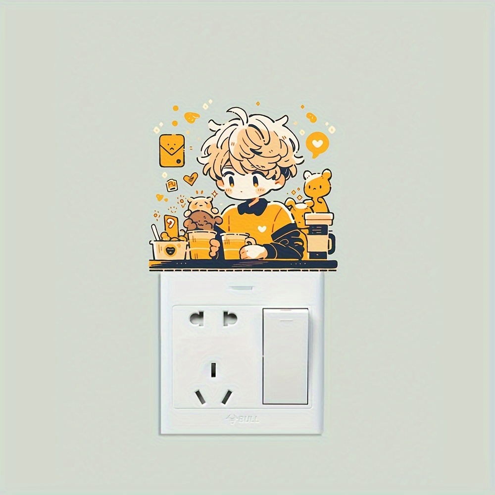 Man Switch Decorative Self-adhesive Sticker