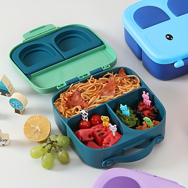 Little Rabbit Pattern Lunch Box Microwaveable Divided Bento - Temu