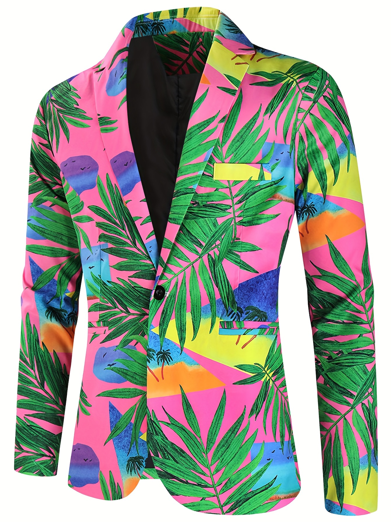 Rose print blazer on sale mens