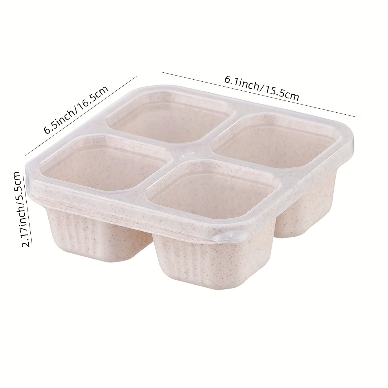 Disposable Plastic Bento Lunch Box For Microwavable PP With 3