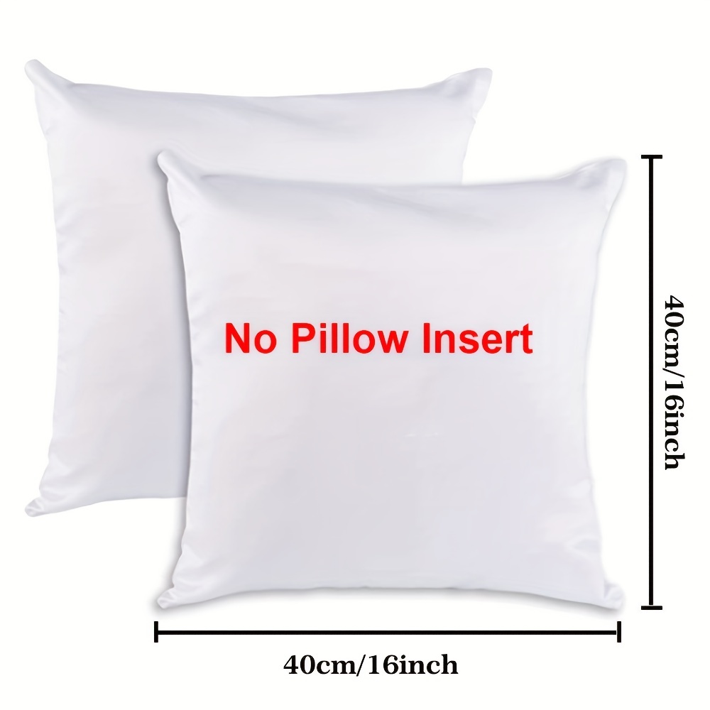Tatuo 20 Sublimation Pillow Covers Blank Polyester Throw Pillow Covers 17.7  x 17.7 Inch Heat Transfer Pillow Covers with Zipper for Sublimation