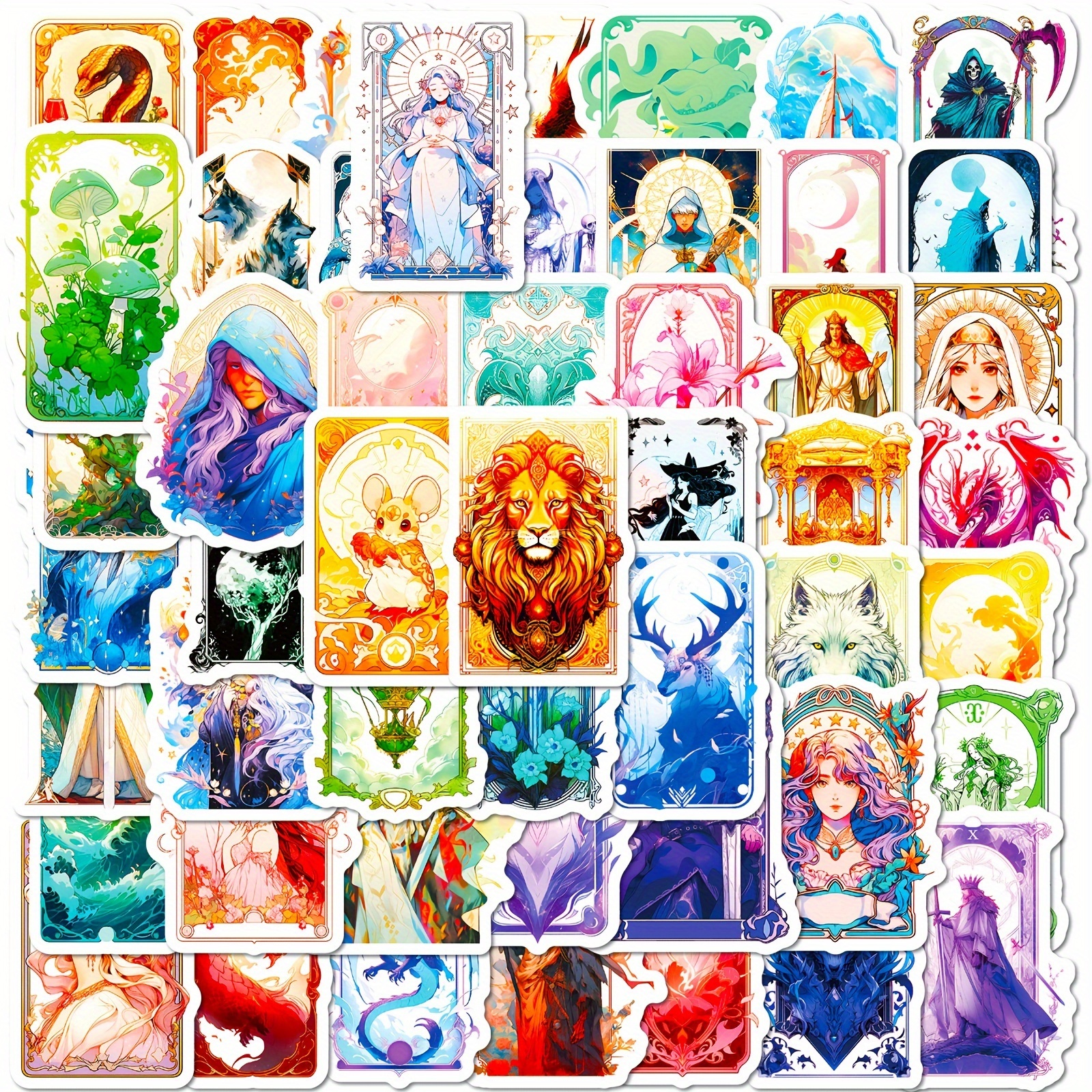 Tarot Myth Magic Astrology Divination Stickers For Laptop - Temu