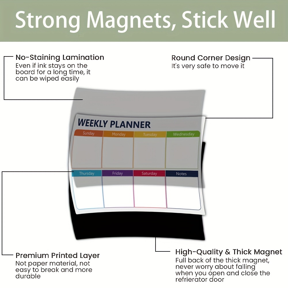 Calendario Magnetico Cancellabile A Secco E Tabella Faccende - Temu  Switzerland