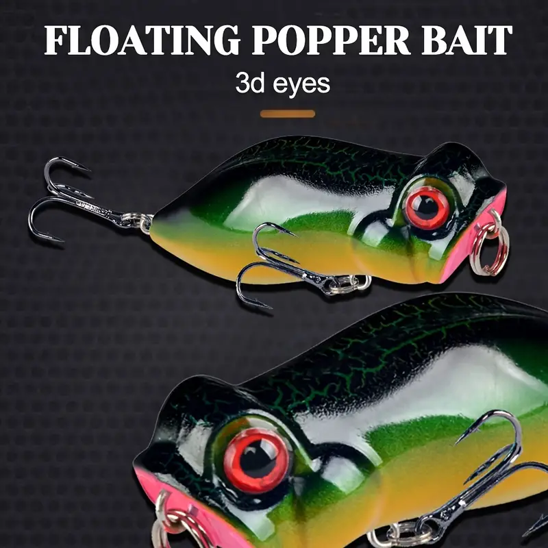 Floating Fishing Lures Topwater Baits Fishing Poppers Trout - Temu