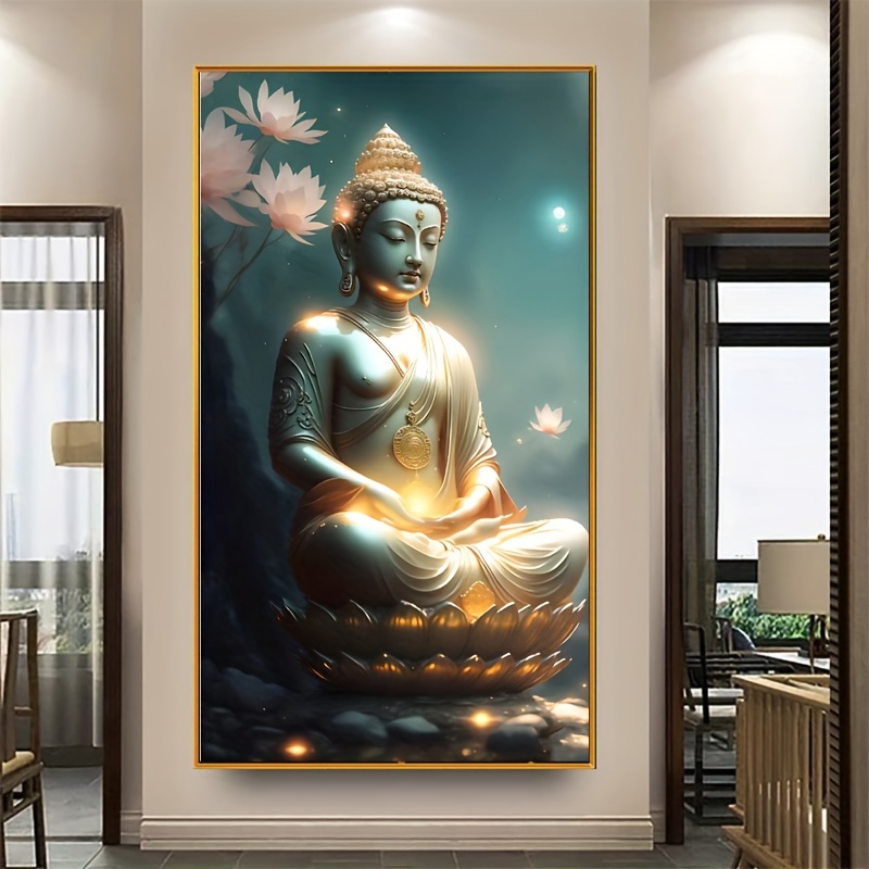 5d Buddha Diamond Painting Adult Kit Diy Artificial Diamond - Temu