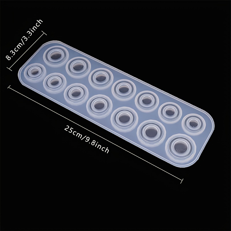 Resin Ring Mold Silicone, Epoxy Resin Silicone Mold, Resin Mold 14 Sizes,  Round And Diamond Faces, For Making Rings, Earrings, Pendants, Christmas  Gifts