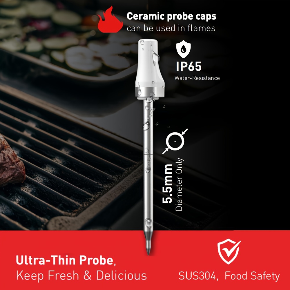MEAT PROBE FOR SMART WIRELESS BBQ THERMOMETER