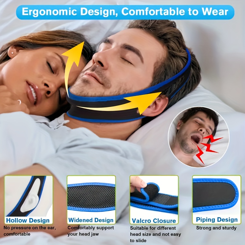  Orapink Anti Snore Chin Strap, Chin Straps for Snoring for Cpap  Users, Breathable Anti Snoring Device, Sleep Aid Solution Flexible  Adjustable Face Slimmer for Men Women : Health & Household