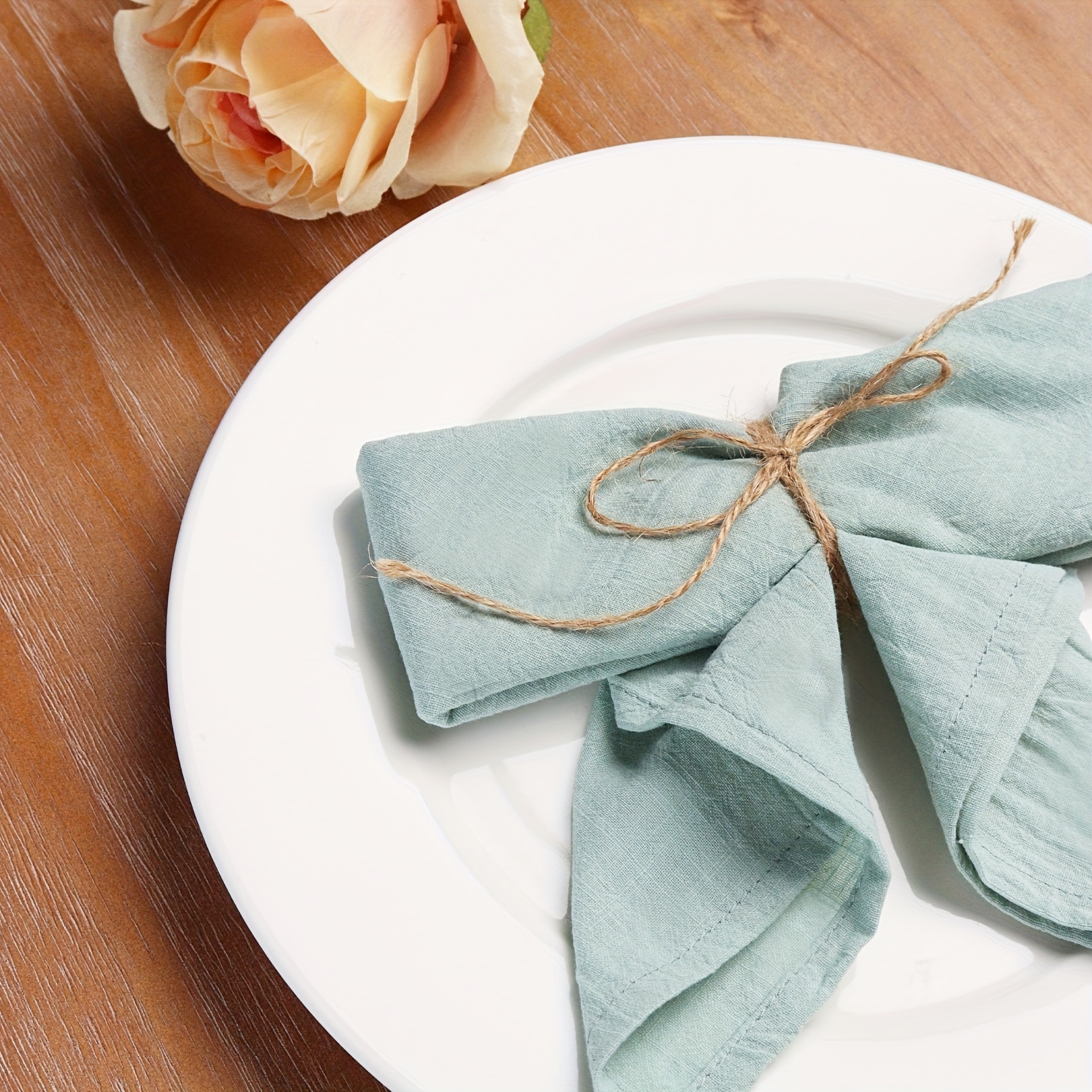 Cotton Napkin Handmade Cloth Napkins Summer Cooling - Temu