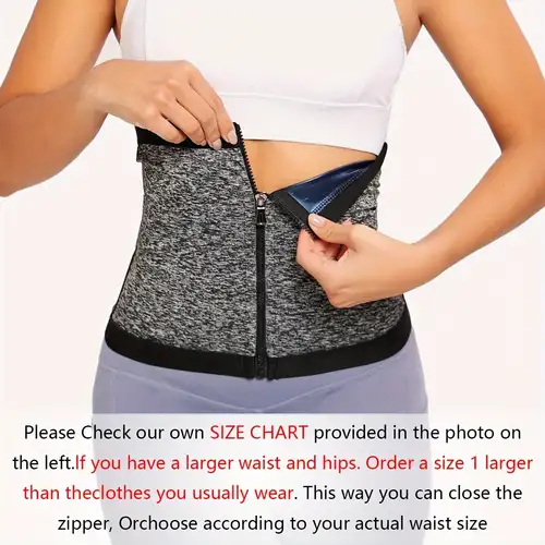 Order One Size Up Waist Trimmer Sweat Band Increases Stomach - Temu