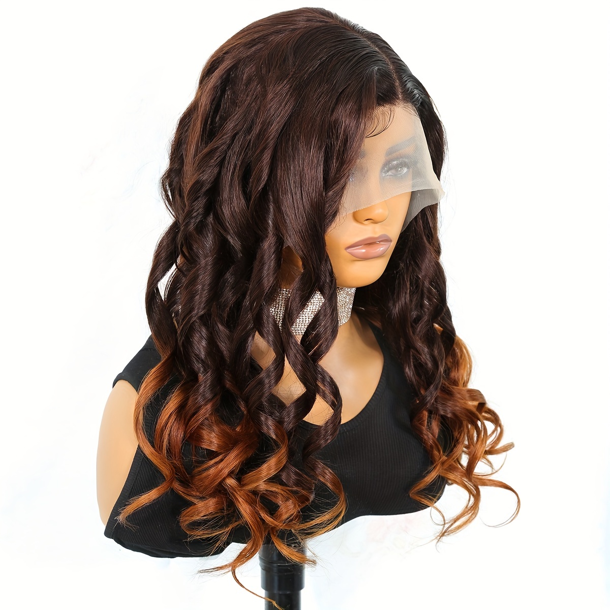 Linda Peruca Front Lace 100% Cabelo Humano Ondulado 70 Cm - PRONTA ENTREGA