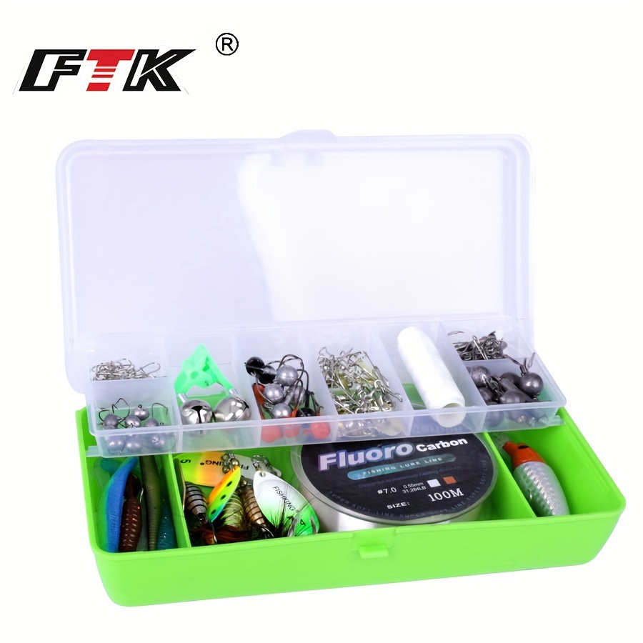 1pcs Mini Fishing Tackle Box 10 Compartments For Small Clear Plastic  Waterproof