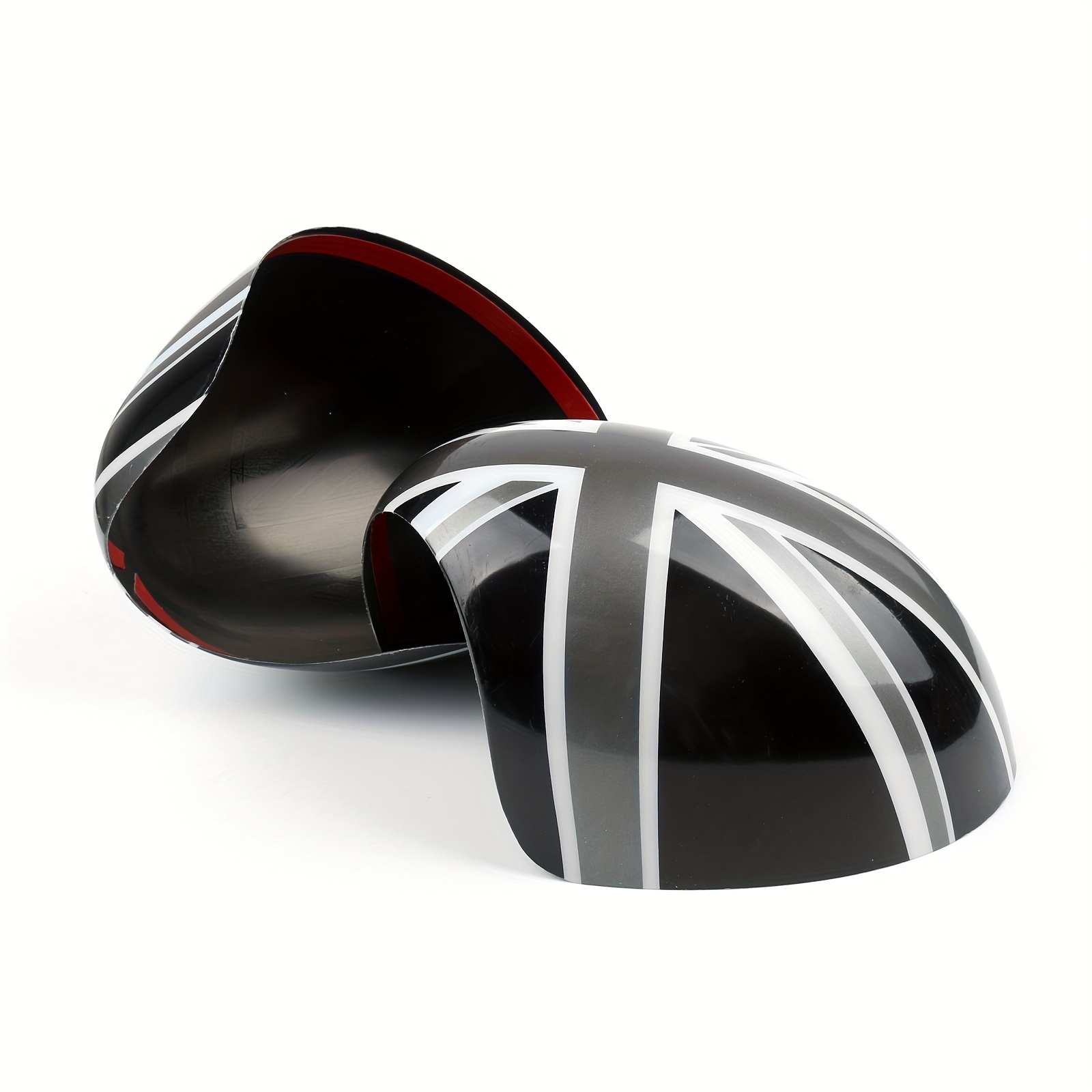 MK1 MINI Cooper/S/ONE R50 R52 R53 Chequered Flag Wing MIRROR Caps Cover for  LHD