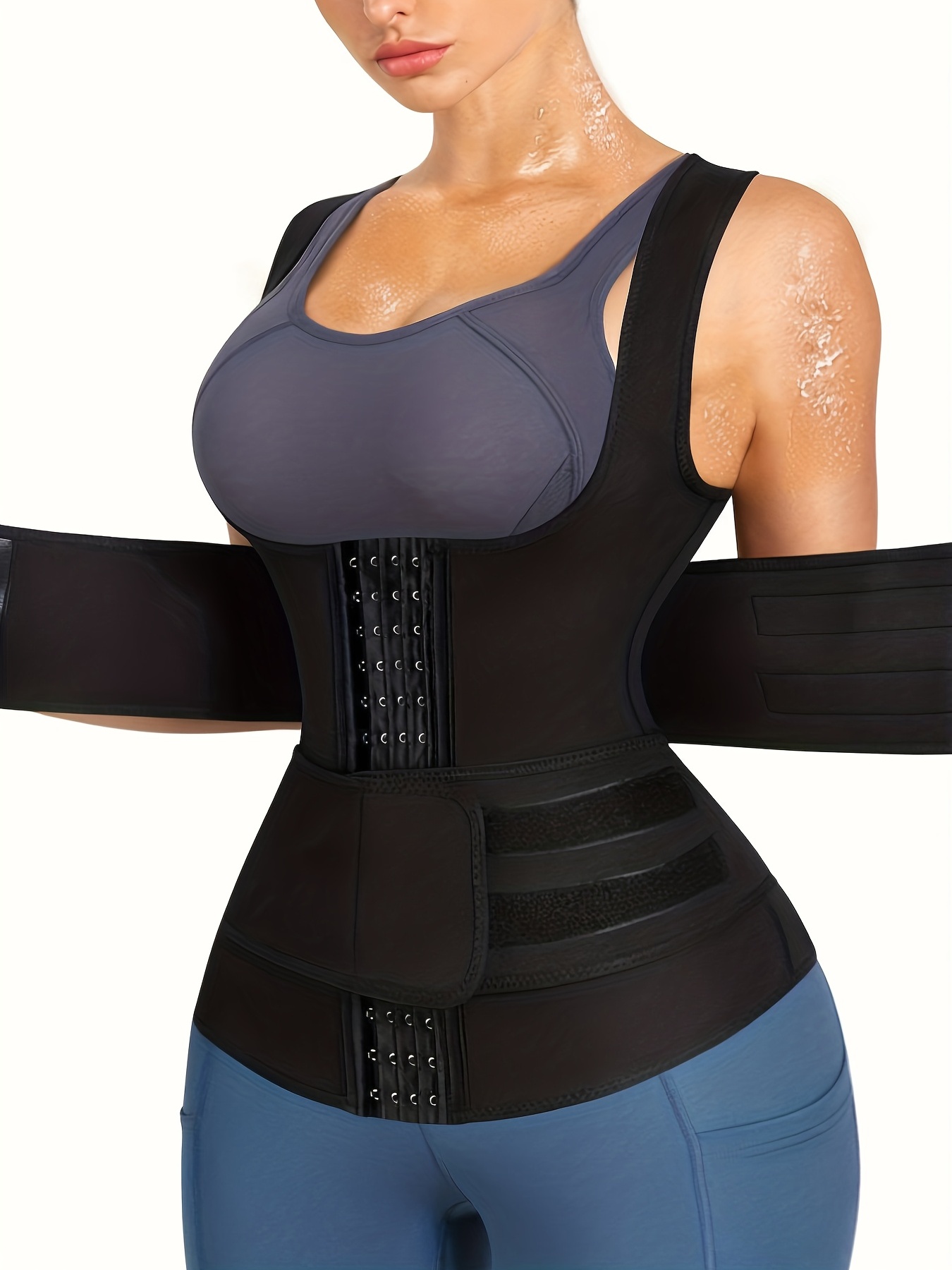 Women's Sweat Suit Waist Trainer: Burn Abdominal Fat Lose - Temu