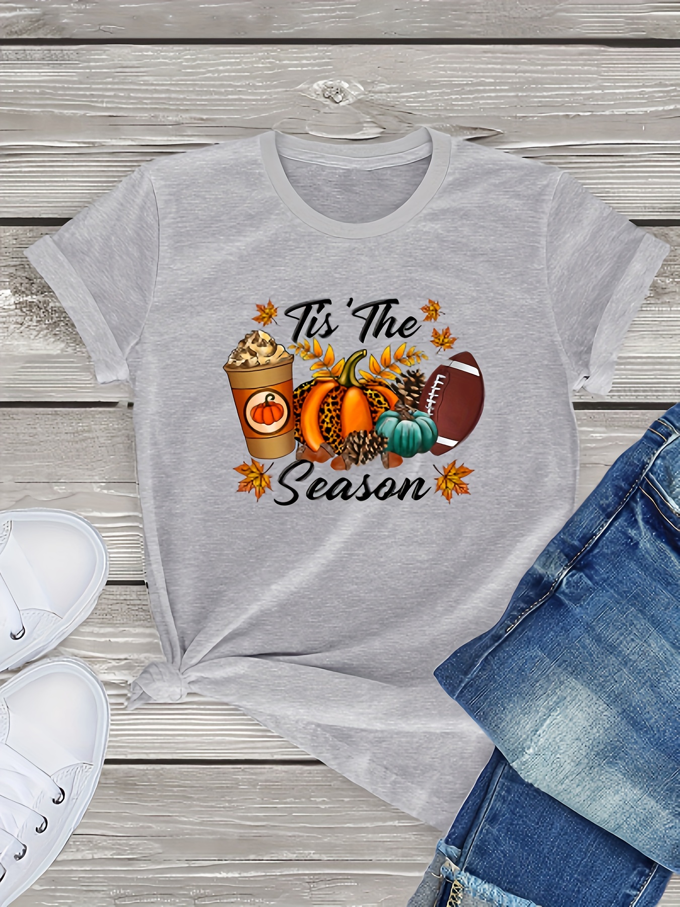 Halloween Pumpkin Milk Tea Pattern T shirt Casual Short - Temu